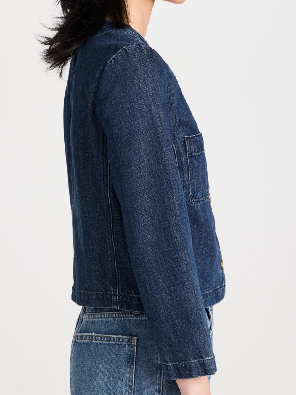 FRAME
Collarless Button Front Jacket XS - Picture 3 of 11